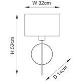  Endon 95214 - Zidna lampa 1xE27/10W/230V siva | Eponuda.com