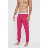 United Colors Of Benetton Bombažne hlače roza barva