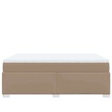 vidaXL Krevet s oprugama i madrac cappuccino 140x190cm od umjetne kože | shoptok.hr