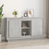 vidaXL Komoda betonsko siva 102x35x60 cm inženirski les Cene