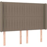  Uzglavlje s ušima smeđesivo 147x16x118/128 cm od tkanine | shoptok.hr