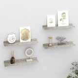 Maison Chic 4 kosi Stenske Police - Viseče police betonsko sive 40x90x3 cm, (21794082) | Shoptok.si