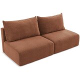 Makamii Opečnato oranžna raztegljiva/s prostorom za shranjevanje sedežna garnitura 216 cm Kalena – | Shoptok.si