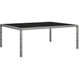Poli Vrtni blagovaonski stol sivi 200 x 150 x 74 cm od poliratana | shoptok.hr