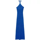 Mango Pletena haljina 'Milan' kobalt plava