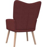  Stolica za opuštanje s osloncem za noge boja vina od tkanine | shoptok.hr