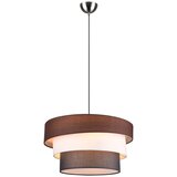 Siva/smeđa viseća svjetiljka s tekstilnim sjenilom ø 45 cm Ibis – | shoptok.hr