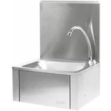 Zidni sudoper od nehrđajućeg čelika s koljenim priključkom + armatura 2