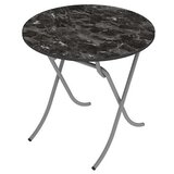 alesta Sklopivi sto 80cm crni mermer AL10038CM Cene