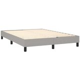  Box spring s madracem svjetlosivi 140x200 cm od tkanine | shoptok.hr