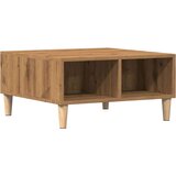 vidaXL Klubska mizica artisan hrast 60x60x30 cm inženirski les | Shoptok.si