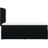 vidaXL Krevet s oprugama i madracem crni 90x200 cm od tkanine | shoptok.hr