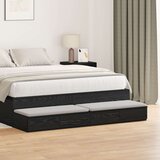  Crne ladice za krevet 135x36 5x16 5 cm od konstruiranog drveta Cijene