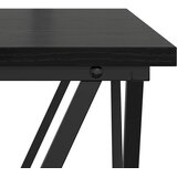  Kava Stol Crni hrast 80 x 80 x 45 cm Inženjerska drva i čelik | Eponuda.com