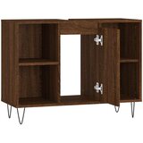Ormarić za umivaonik smeđa boja hrasta 80x33x60 cm drveni | shoptok.hr