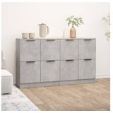  Komoda 2 kom siva boja betona 60x30x70 cm od konstruiranog drva | shoptok.hr