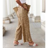 Gemre Brown Wide Pleated Berbenno Trousers | shoptok.hr