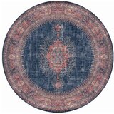 Blues chenille - tamnoplavi al 26 višebojni tepih (230 cm)