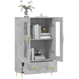  Visoka komoda boja betona 69,5 x 31 x 115 cm konstruirano drvo | shoptok.hr