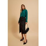 Marisse Shoulder Bag With Silver Buckle, Black | Shoptok.si