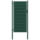  Vrata za ogradu PVC i čelik 100x204 cm Zelena | shoptok.hr