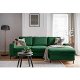 Miuform Tamno zelena sklopiva kutna garnitura od samta (s desnim kutom) Lofty Lilly – | shoptok.hr