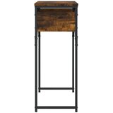  Konzolni stol s policama boja hrasta 75 x 30 x 75 cm drveni | shoptok.hr