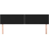  Uzglavlja crna 200x5x78/88 cm od tkanine | shoptok.hr