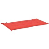  Jastuk za vrtnu klupu crveni 100 x 50 x 3 cm od tkanine Oxford | shoptok.hr