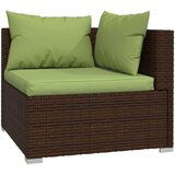  Kavč trosed z blazinami rjav poli ratan, (20673378) | Shoptok.si