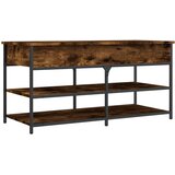  Klupa za cipele boja dimljenog hrasta 100x42,5x50 cm drvena | shoptok.hr