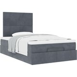 vidaXL okvir za krevet s madracima tamnosivi 120x190 cm baršunasti | shoptok.hr