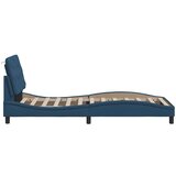  Posteljni okvir brez vzmetnice modra 90x190 cm tkanina, (22053730) | Shoptok.si