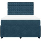  box spring s madracem plavi 160 x 200 cm baršunasti | shoptok.hr