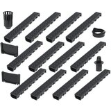 vidaXL Odvodni kanali 12 kosov plastika 12 m | Shoptok.si