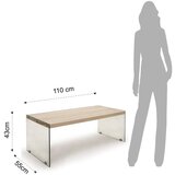 Tomasucci Stolić za kavu s pločom stola u dekoru hrasta u prirodnoj boji 55x110 cm Nancy – | shoptok.hr
