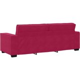  Trosjed Kauč Vinsko Crvena 220x78x84 cm Baršun | shoptok.hr