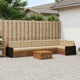  Set vanjskih sofa 7 pcs Prirodna i bež 79 x 79 x 37 cm | Eponuda.com
