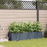 vidaXL Vrtna sadilica Svjetlosiva Plastika 160 x 40 x 37.5 cm Cijene