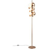 Trio Select Bela/zlata stoječa svetilka s steklenim senčnikom (višina 155 cm) Bubble – | Shoptok.si