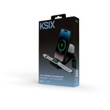 Ksix bežični punjač 3u1 15 W, brzo punjenje, Za Qi pametne telefone i Apple sat | shoptok.hr