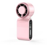 INF 3-v-1 Zložljiv prenosni ventilator – USB, zaslon, 5-stopenj, 3000mAh Pink, (5000310485) | Shoptok.si