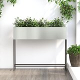 vidaXL Pocinčani Pocinčani čelik 100 x 26 x 82 cm Dekorativni umetci Cijene