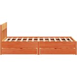 vidaXL Okvir kreveta bez madraca voštano smeđi 150x200 cm od borovine | shoptok.hr