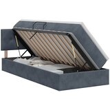  s od storage s uzglavljem Tamnosiva 100 x 200 cm Baršun | shoptok.hr