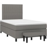  Krevet s oprugama i madracem tamnosivi 120 x 200 cm od tkanine | shoptok.hr