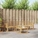  Set vanjskih sofa 5 kom. Bijela Čvrsto drvo akacije | shoptok.hr