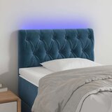  Posteljno vzglavje temno modro 80x7x78/88 cm žamet, (20935949) | Shoptok.si
