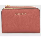 Coccinelle Usnjena denarnica ženski, roza barva
