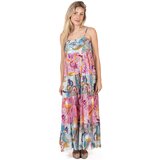 Isla Bonita By Sigris Dolge obleke Dolga Midi Obleka Rožnata | Shoptok.si